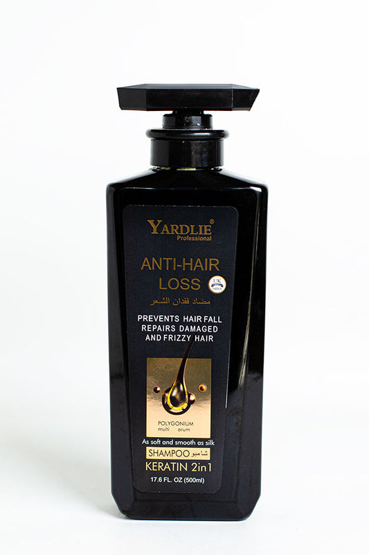 Yardlie Professional Anti-Hair Loss Keratin 2 in 1 Shampoo 500ml with Polygonium Multiflorum (Clearance, No Box, 50% Leaked)