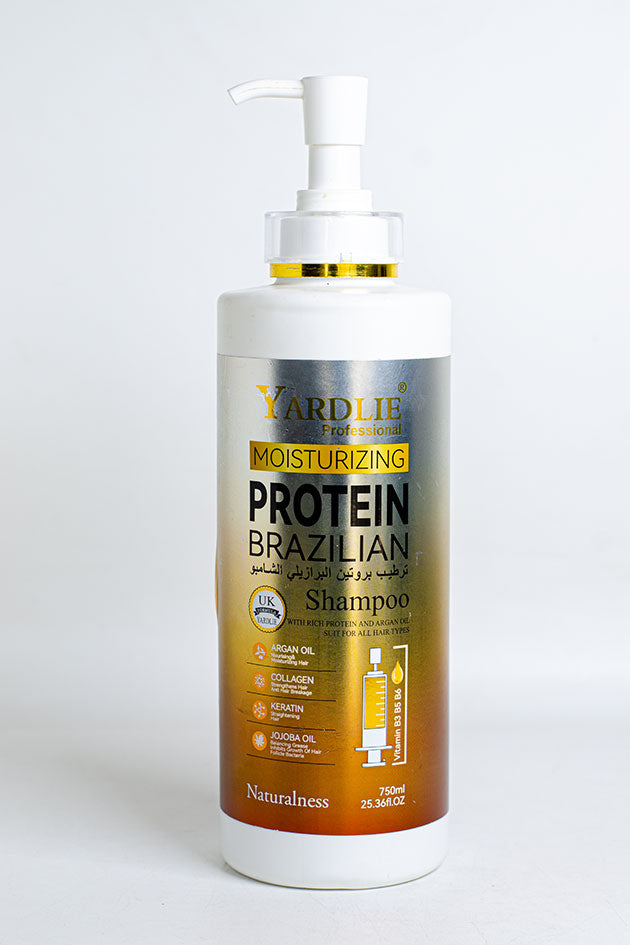 Yardlie Professional Moisturizing Protein Brazilian Shampoo 750ml with Argan Oil, Collagen and Keratin (Clearance, No Box, No Ampoule, 40% Leaked)