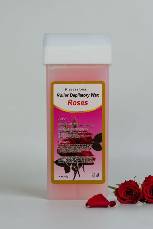 Professional Roller Depilatory Wax Cartridge, Rose, 60g | Roll-On Body Wax Refill