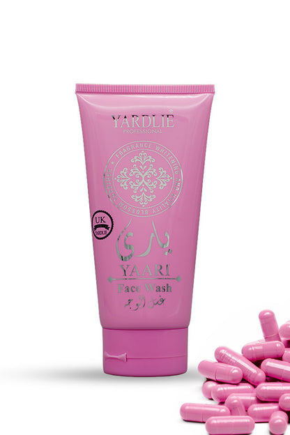 Yardlie Professional Yaari Face Wash 150ml pink facial cleanser with aloe vera extract rose extract and salicylic acid for clean skin in Pakistan