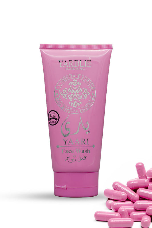 Yardlie Professional Yaari Face Wash 150ml pink facial cleanser with aloe vera extract rose extract and salicylic acid for clean skin in Pakistan