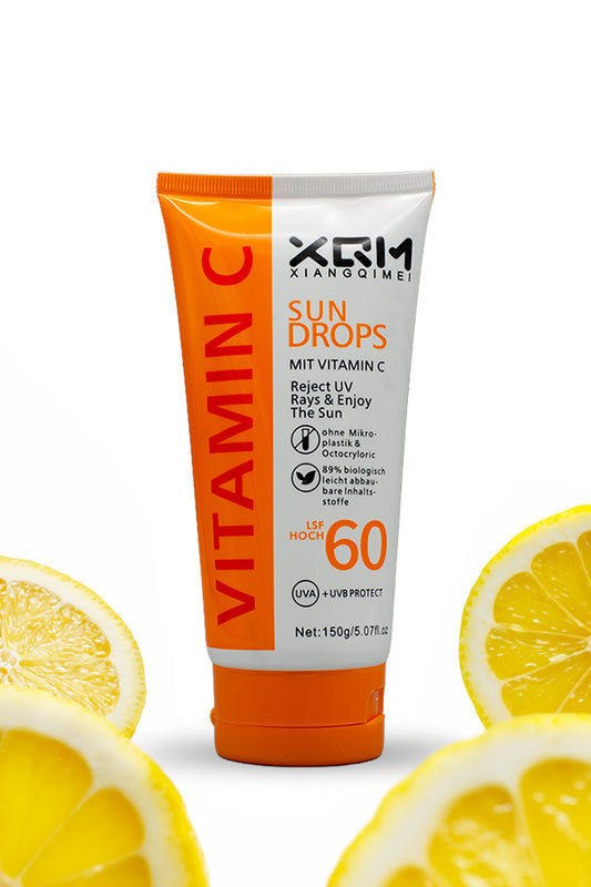 XQM Sun Drops SPF 60 Vitamin C Sunblock Cream 150g