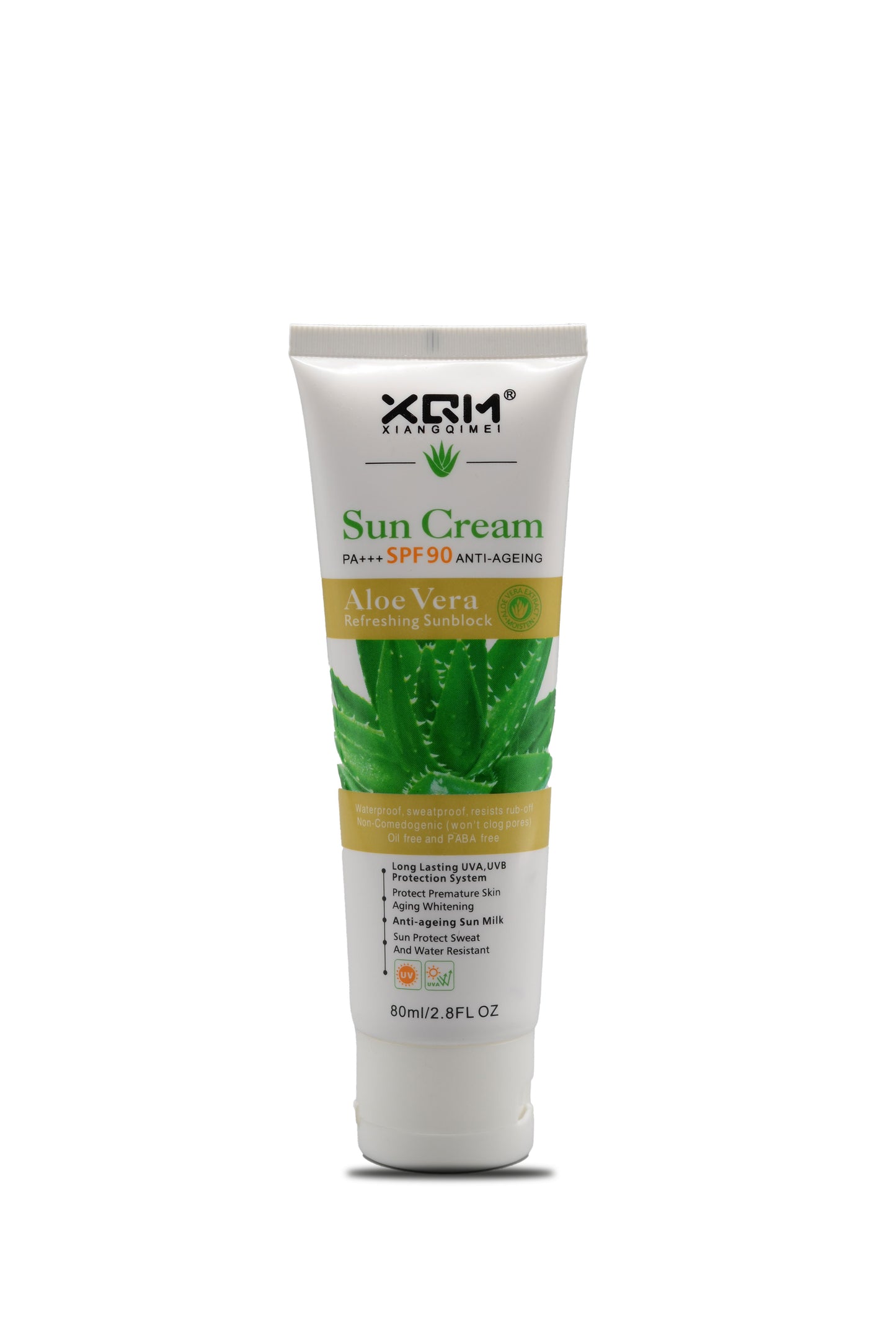 XQM Sun Cream SPF 90 With Aloe Vera 80ml.