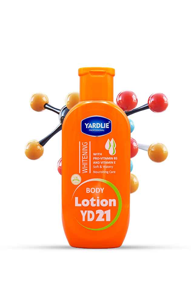 Yardlie Professional YD21 brightening body lotion bottle on white background