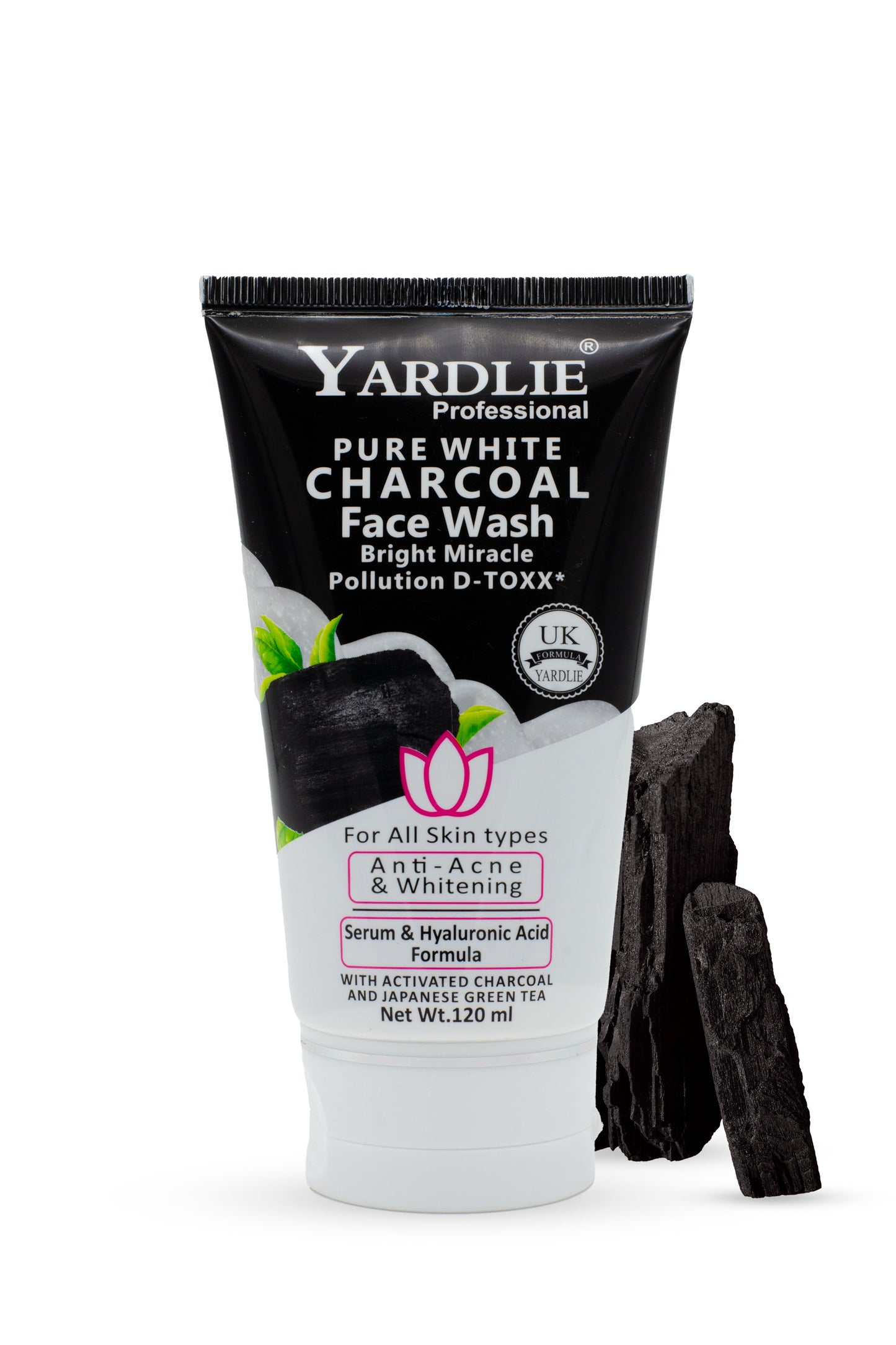 Face Wash | Charcoal | Pure White | Bright Miracle | Yardlie | 120ML