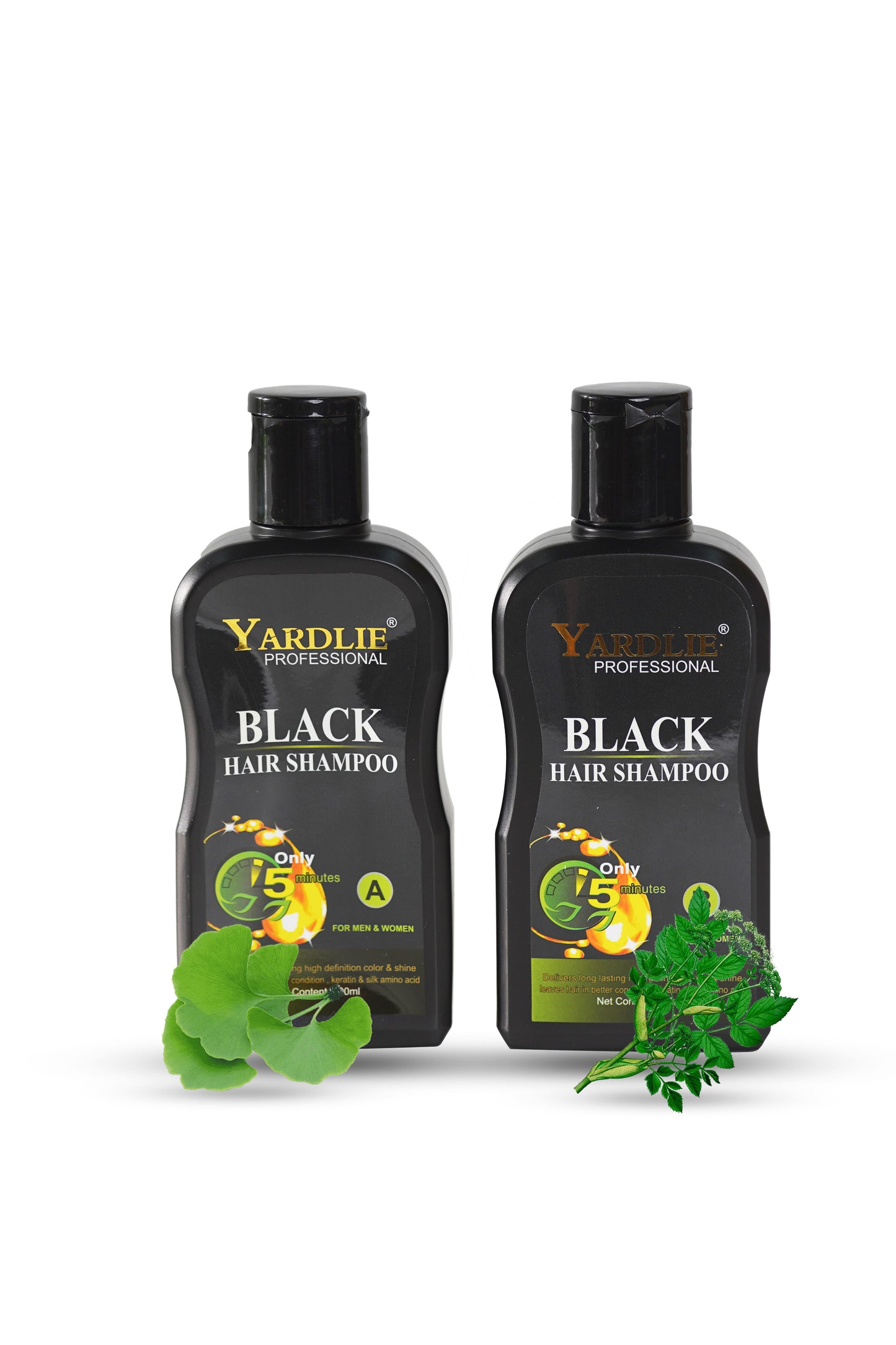 (Stock Clearance Sale) Yardlie Professional Hair Dye Shampoo Mixing Paste Natural Black 200ml.