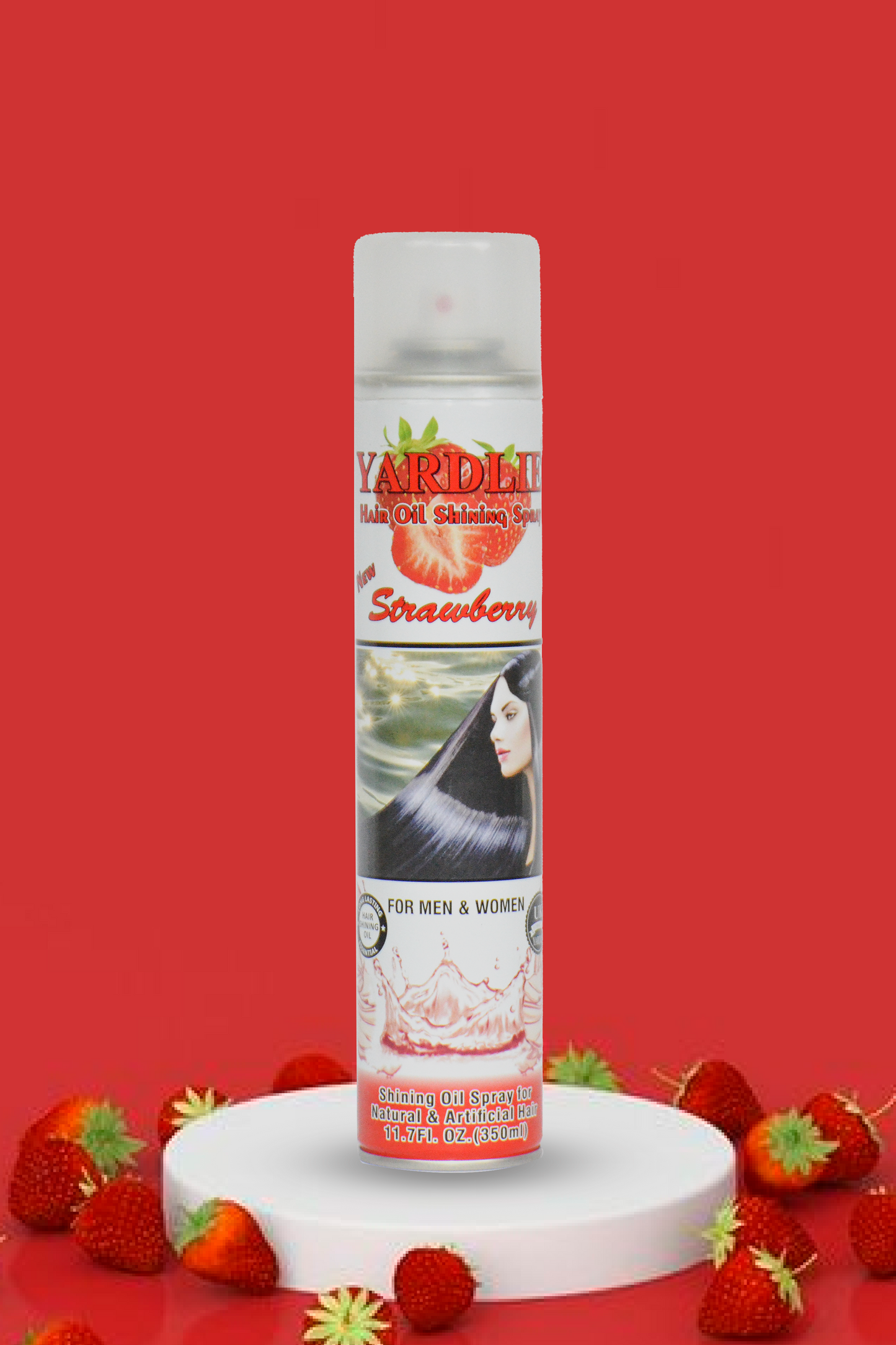 Yardlie Professional Hair Shinning Spray Strawberry 350ml.