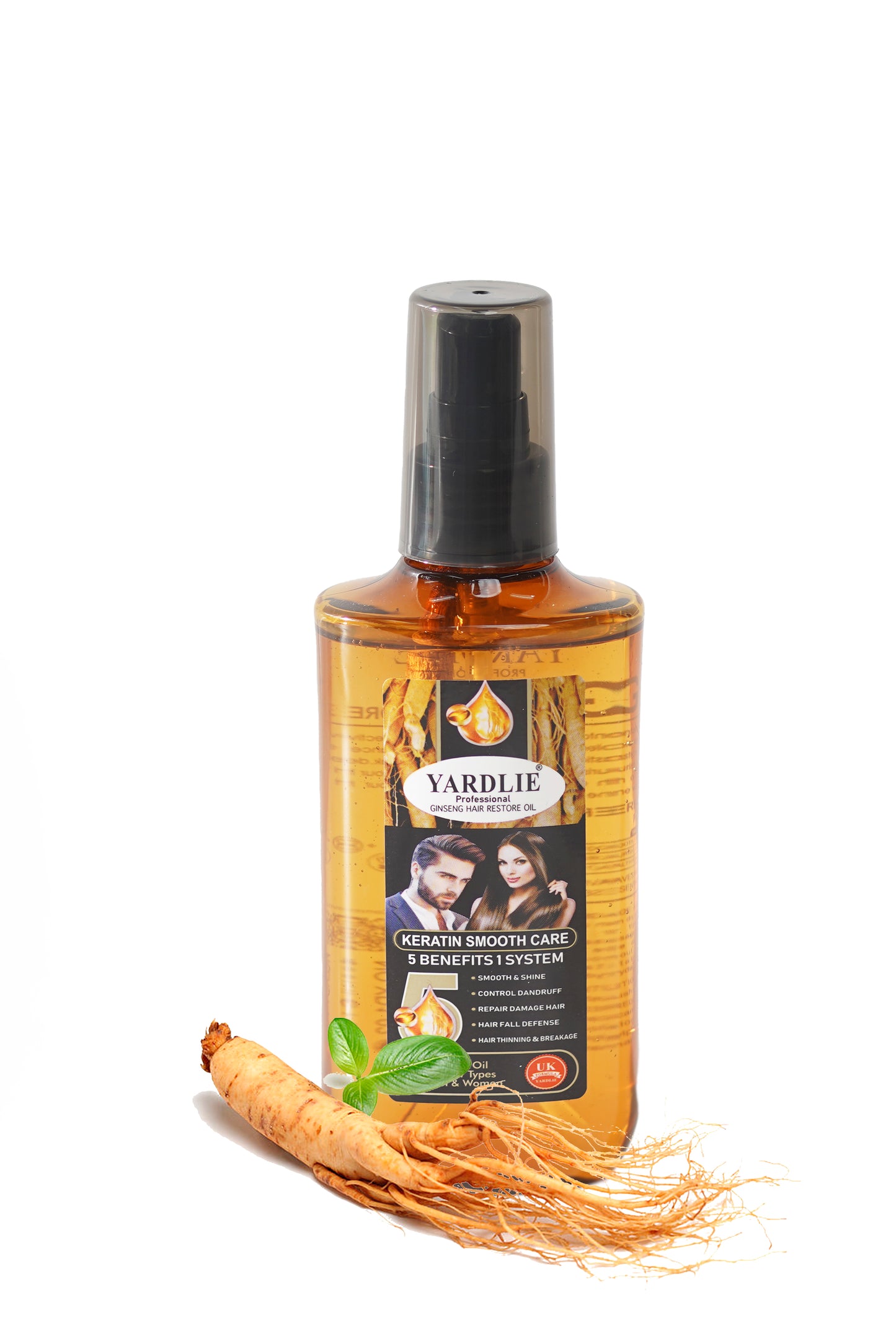 Ginseng Yardlie For Hair Volumizing, Shining, Strengthening, Anti Hair fall & Anti Dandruff Hair Oil