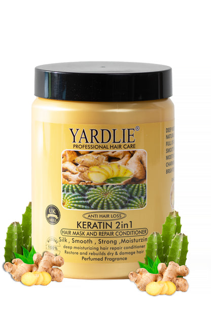 Yardlie Ginger and Cactus 2 in 1 Hair Mask & Repair Conditioner