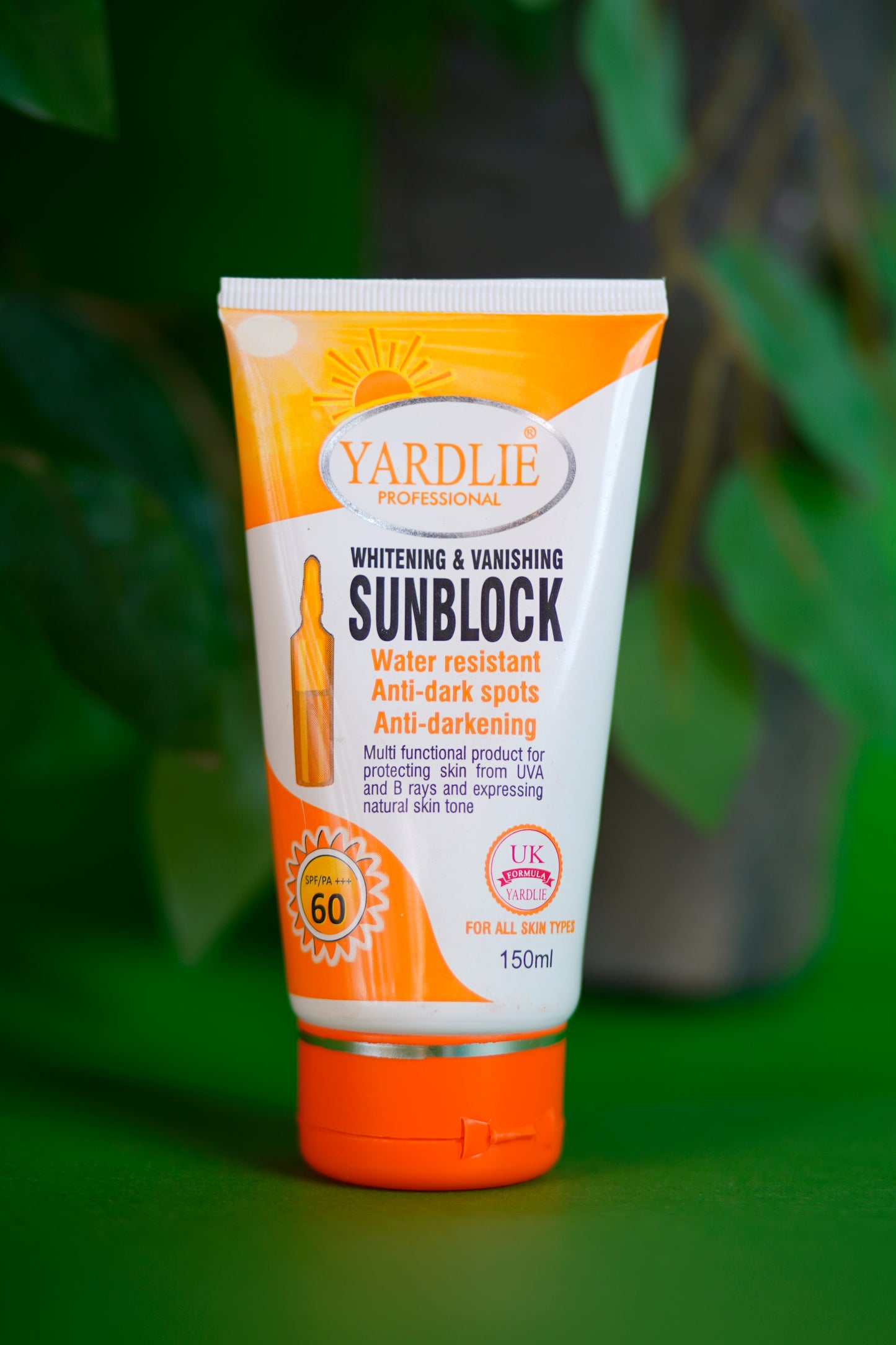 Yardlie Professional Sunblock UK Based Cream Formula  120ml.