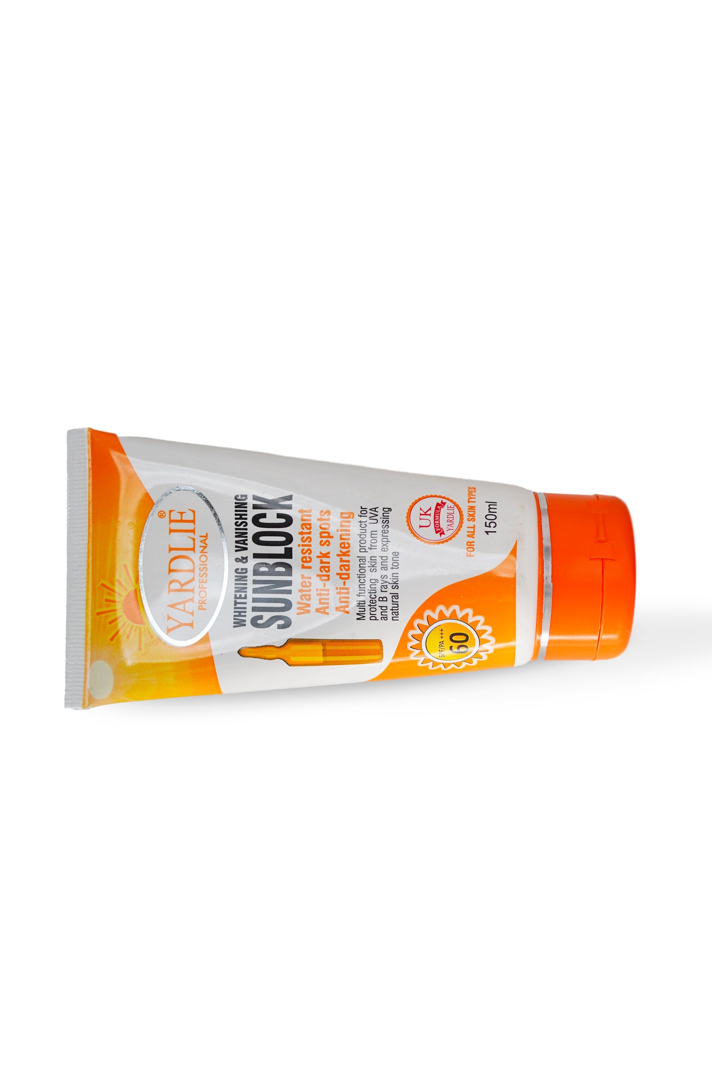 Yardlie Professional Sunblock UK Based Cream Formula  120ml.